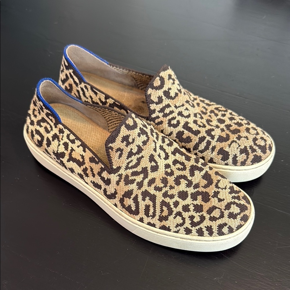Rothy's Leopard Print Slip-On Shoes